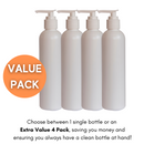 250ml Slimline Plastic Bottle with Pump Dispenser