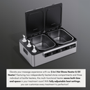 Deluxe Multifunction Hot Stone Heater & Oil Warmer Combo with LED Display