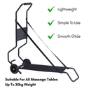 Porta-Lite Wheeled Trolley Massage Table Transportation Cart