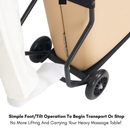 Porta-Lite Wheeled Trolley Massage Table Transportation Cart