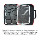 Vulsini At Home Beginners Kit - Hot Stone Heating Bag & Stone Set