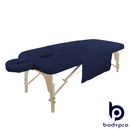 3 Piece Couch Cover Sheet Set - 100% Brushed Cotton Navy With Breathe Hole