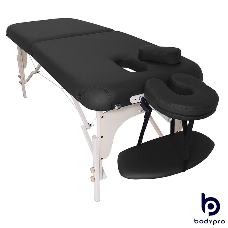 BodyPro Deluxe Portable Massage Table Black
