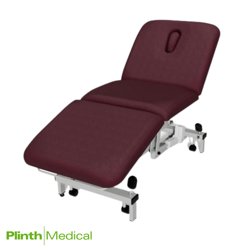 Plinth Pro3 Electric Treatment Couch Mulled Wine