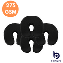 Fitted Face Rest Cradle Covers - 275gsm Premium Quality (Pack of 4) Black