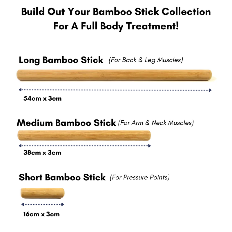 Vulsini Warm Bamboo Massage Stick - Long