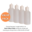 250ml Flip Top Cap Plastic Refillable Bottle