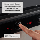 Deluxe Multifunction Hot Stone Heater & Oil Warmer Combo with LED Display