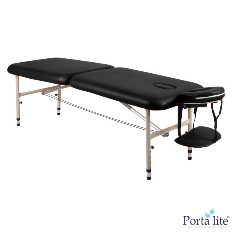 The Advantage 10.5kg Portable Massage Table Black
