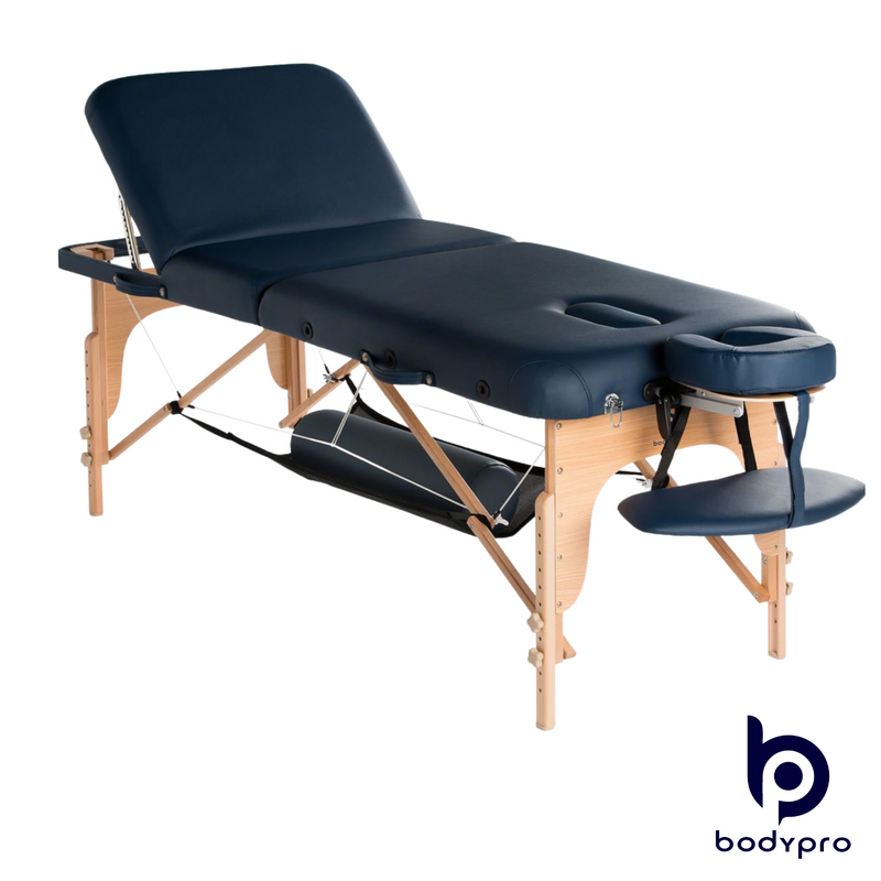 BodyPro Liftback Portable Massage Table Navy