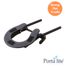 Deluxe Head Rest Cradle Strong Flat Adjustable Face Cradle Black