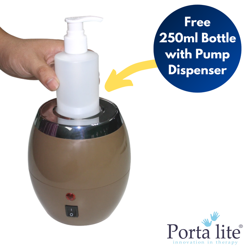 Massage Oil Warmer with FREE 250ml Pump Bottle