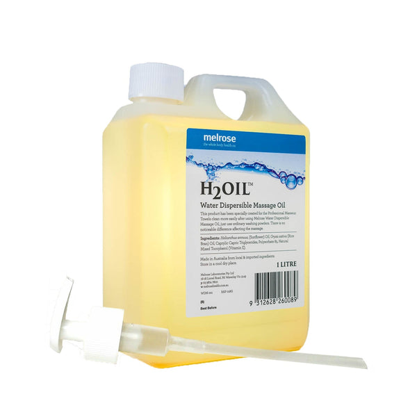 Melrose H2Oil - Water Dispersible Massage Oil - 1 Litre 1 Litre